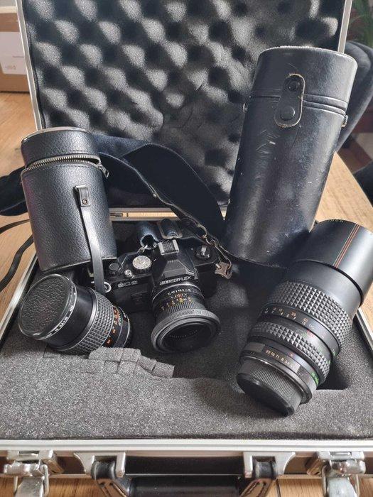 Revue Revueflex SC2 + Revuenon 55mm + 135mm + 80-200mm +, Audio, Tv en Foto, Fotocamera's Analoog