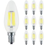 Voordeelpak 10x LED Lamp E14 Kaars Filament - Brinton -, Huis en Inrichting, Lampen | Losse lampen, Led-lamp, Soft of Flame, E14 (klein)