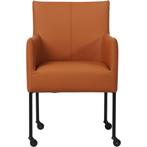 Leren eetkamerstoel Desire - Hermes Cognac (cognac/oranje), Huis en Inrichting, Stoelen, Overige kleuren, Nieuw, Ophalen of Verzenden