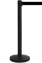 Luxe Afzetpaal Zwart - 3 Meter Trekband Zwart, Verzenden