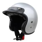 Redbike RB-720 retro jethelm zilver | ECE 22.06, Motoren, Kleding | Motorhelmen, Verzenden, Nieuw met kaartje