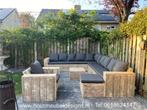 Steigerhout Hoekbank Loungebank Tuinbank Loungeset Kussens !, Tuin en Terras, Ophalen of Verzenden, Nieuw, Hout
