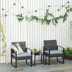 TRUUSK Polyrotan Zitgroep, 3-delige Set 63 Cm X 57 Cm X 76 C, Verzenden, Nieuw