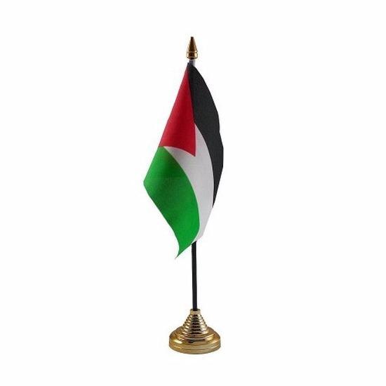 Palestina versiering tafelvlag 10 x 15 cm - Palestina vers.., Hobby en Vrije tijd, Feestartikelen, Ophalen of Verzenden