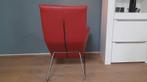 Label Don Fauteuil Refurbished in Rood Leder, Huis en Inrichting, Fauteuils, Zo goed als nieuw