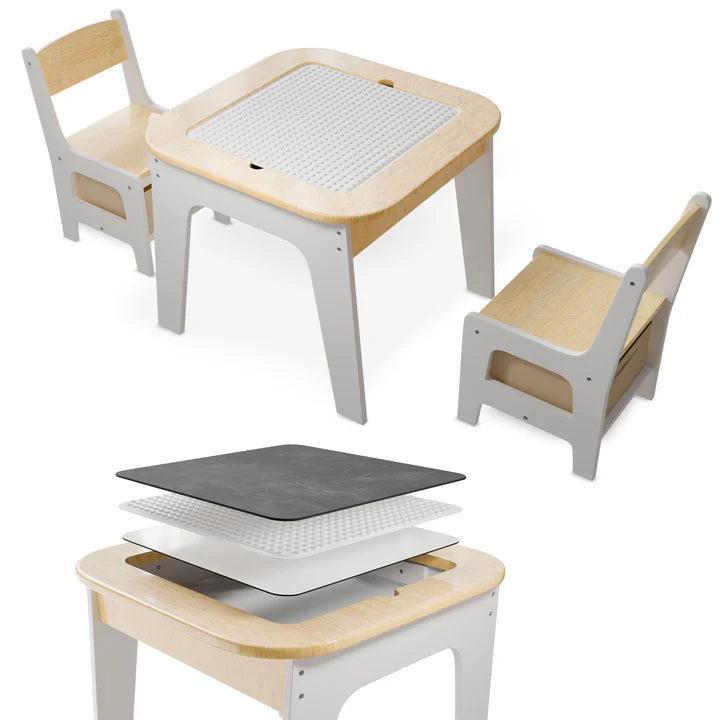 Kinderzitgroep Milou - Met 2 stoelen en 1 tafel - Naturel, Kinderen en Baby's, Kinderkamer | Overige Meubels, Nieuw, Verzenden