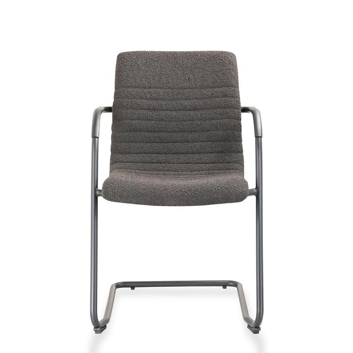 Comfora Slede Vergaderstoel in Bouclé Stoffering Leverbaar, Huis en Inrichting, Stoelen, Nieuw, Ophalen of Verzenden