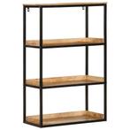 vidaXL Boekenplank 70x35x110 cm Massief Hout Ruig Mango, Verzenden, 100 tot 150 cm, Nieuw, 50 tot 100 cm