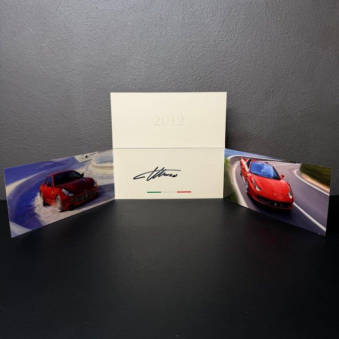 Ferrari - Biglietto Auguri 2012 autografato - Fernando, Verzamelen, Automerken, Motoren en Formule 1
