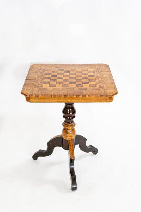 Speeltafel - Esdoorn, Kersenhout, Mahonie, Walnoot -, Antiek en Kunst, Antiek | Overige Antiek