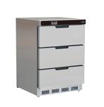 Combisteel Koelkast | 101L | RVS | +2°C/+8°C | Geforceerd |, Witgoed en Apparatuur, Koelkasten en IJskasten, Ophalen of Verzenden
