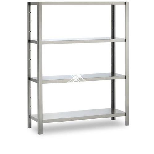Rvs stelling 4 hoog 1300x400x1800 mm, Zakelijke goederen, Horeca | Meubilair en Inrichting, Nieuw in verpakking, Verzenden