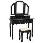 Kaptafel Zwart + Kruk | Retourdeal | 35% Korting!, Huis en Inrichting, Tafels | Kaptafels, 100 tot 150 cm, 100 tot 150 cm, Nieuw