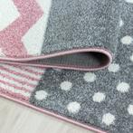 Rond Kindervloerkleed | Kids | Patchwork | Roze | 120x120 cm, Verzenden, Nieuw