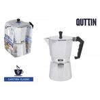 Italiaanse Koffiepot Quttin Aluminium, 9 kops ( Z), Witgoed en Apparatuur, Koffiezetapparaten, Verzenden, Nieuw