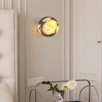 Luxe Marmeren Wandlamp Zwart Natuursteen LED, Huis en Inrichting, Lampen | Wandlampen, Verzenden, Nieuw