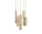 Pendant lamp Cylin cluster 5 - roze | BY-BOO, Huis en Inrichting, Lampen | Hanglampen, Ophalen of Verzenden, Nieuw