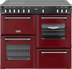 Stoves Richmond 100 Ei DX RTY inductie fornuis - garnet red, Verzenden, 60 cm of meer, Nieuw, Energieklasse A of zuiniger