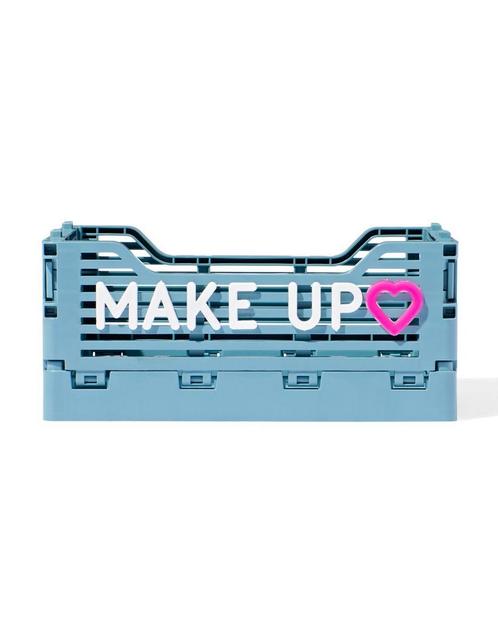 HEMA Klapkrat letterbord recycled blauw, Huis en Inrichting, Kasten | Overige, Nieuw, Verzenden