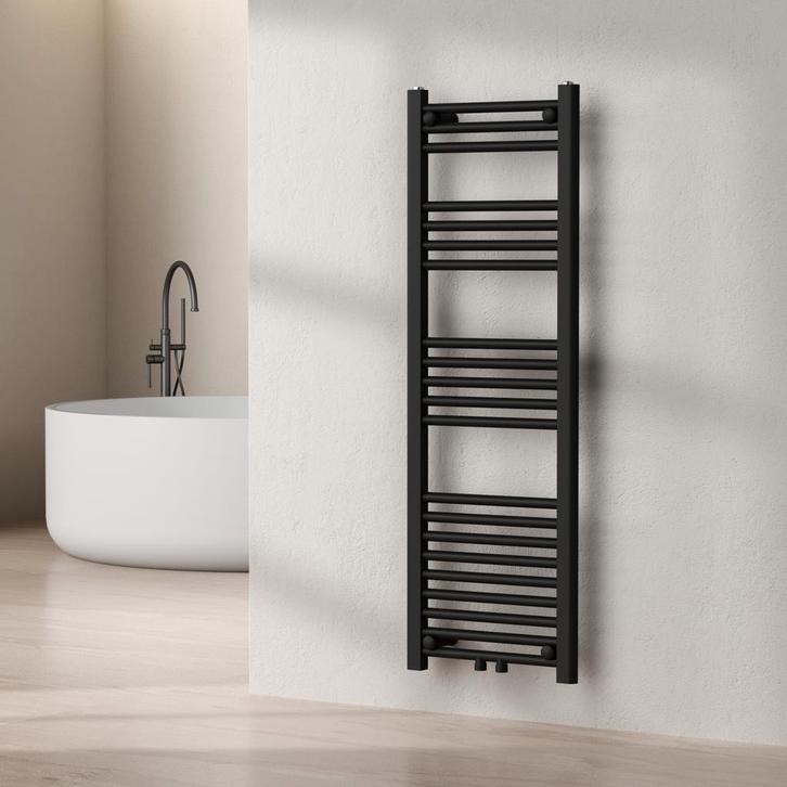 [neu.haus] Handdoekradiator Voss 120x40x3 cm zwart, Doe-het-zelf en Verbouw, Verwarming en Radiatoren, Verzenden