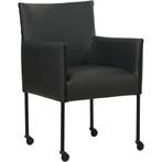 Leren eetkamerstoel More - Toledo Pacific (donkerblauw) -, Huis en Inrichting, Ophalen of Verzenden, Nieuw, Leer, Bohemian, Industrieel, Modern, Scandinavisch