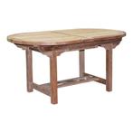 Ovaal uitschuifbare dining tuintafel 160-210x100xH76 cm, Tuin en Terras, Tuintafels, Ophalen of Verzenden, Nieuw, Teakhout