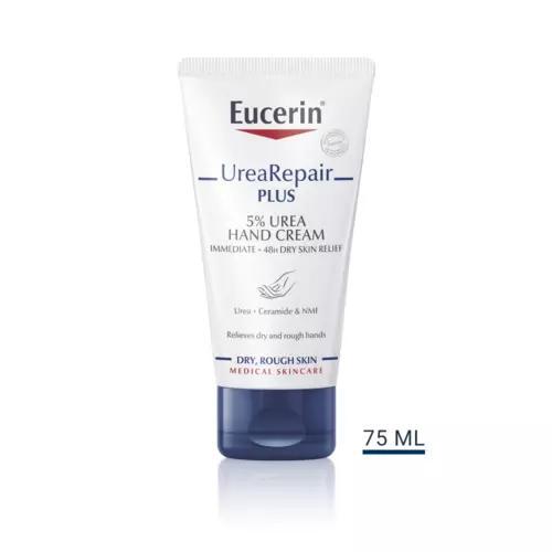 Eucerin UreaRepair Plus Handcrème 5% Urea (Handcreme), Sieraden, Tassen en Uiterlijk, Uiterlijk | Lichaamsverzorging, Nieuw, Verzenden