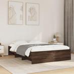 vidaXL Bedframe zonder matras bewerkt hout bruin eikenkleur, Bruin, Verzenden, Hout, Nieuw