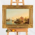 William Dommersen (1850-1927) - Rivier, Antiek en Kunst, Kunst | Schilderijen | Klassiek
