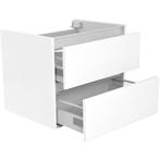 Wiesbaden Vision Onderkast Met 2 Laden - 60x46cm - Glans Wit, Ophalen of Verzenden, Nieuw
