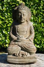 Statua Buddha Antica con Giara – Pietra Naturale | Scultura