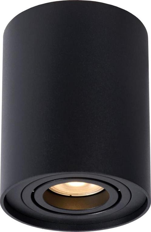 Lucide TUBE Plafondspot Ø 9,6 cm - 1xGU10 - Zwart, Huis en Inrichting, Lampen | Spots, Zo goed als nieuw, Ophalen of Verzenden