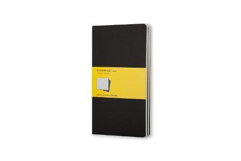 Moleskine Squared Cahier L - Black Cover (3 Set), Boeken, Studieboeken en Cursussen, Verzenden