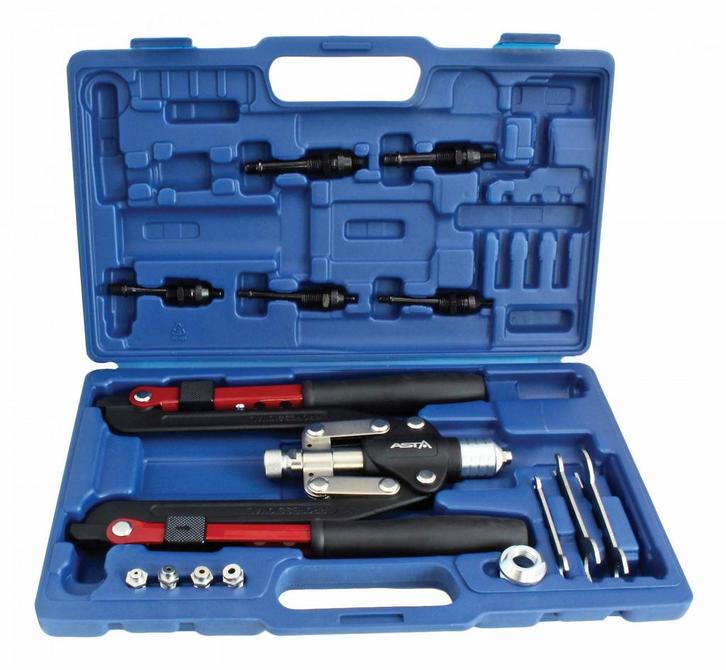 Blindklinkmoer Tang Set M4 T/m M10 - Popnagel Tang - 14 Dlg, Doe-het-zelf en Verbouw, Gereedschap | Handgereedschap, Nieuw, Ophalen of Verzenden