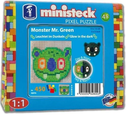Feuchtmann - ministeck Glow in the dark - Monster Mr. G..., Kinderen en Baby's, Speelgoed | Educatief en Creatief, Knutselen, Nieuw