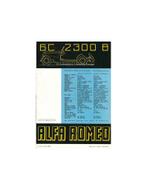 1938 ALFA ROMEO 6C 2300 B BROCHURE FRANS, Nieuw, Alfa Romeo, Author