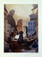 Schuiten, François - 1 Offset Print - Bibliothèque Mondaneum, Nieuw
