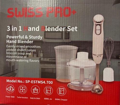 Swiss Pro - Swiss Pro+ Staafmixer Set, Doe-het-zelf en Verbouw, Elektra en Kabels, Nieuw, Ophalen of Verzenden