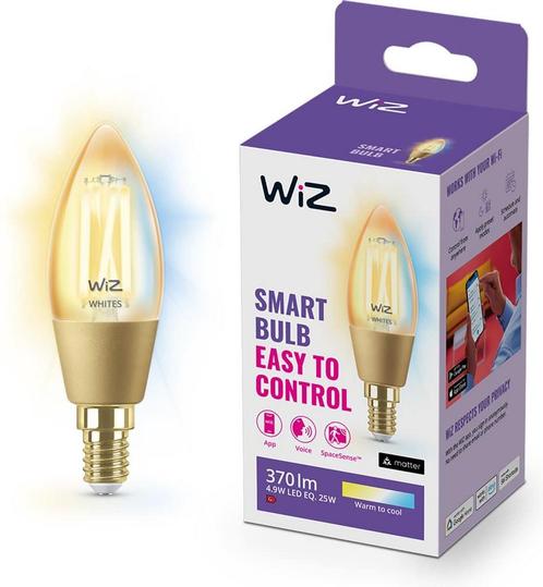 WiZ Filament Kaarslamp Slimme LED Verlichting - Warm- tot, Huis en Inrichting, Lampen | Losse lampen, Nieuw, Ophalen of Verzenden