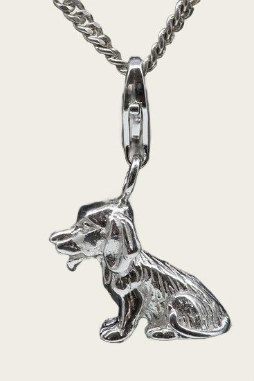 Zilveren Beagle hanger en/of bedel, Sieraden, Tassen en Uiterlijk, Smartwatches, Nieuw, Verzenden