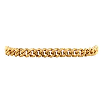 Gouden armband gourmet 19 cm 14 krt