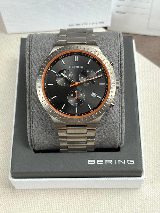 Bering - Chronograph Date Titanium Grey/Orange - Zonder, Sieraden, Tassen en Uiterlijk, Horloges | Heren