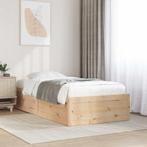 Bed Massief Grenen 90x200 | B-keuze | Scherpe Prijs, Verstelbaar, 90 cm, Eenpersoons, Beige