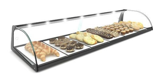 Neutrale vitrine | Beschikbaar in 4 maten | Gehard glas |..., Zakelijke goederen, Horeca | Keukenapparatuur, Verzenden