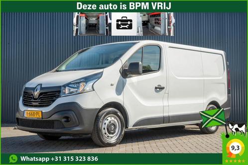 Renault Trafic 1.6 dCi | L1H1 | Navigatie | Cruise | Inricht, Auto's, Bestelauto's, Onderhoudsboekje, Lease, Zwart, Handgeschakeld
