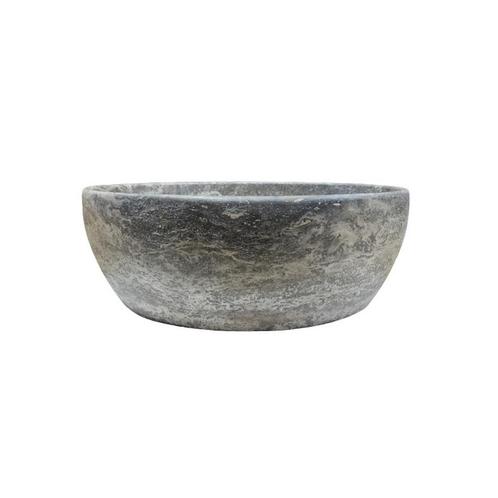 Waskom Sanilux Lucy Marmer Rond Silver Travertin, Doe-het-zelf en Verbouw, Sanitair, Overige typen, Nieuw, Ophalen of Verzenden