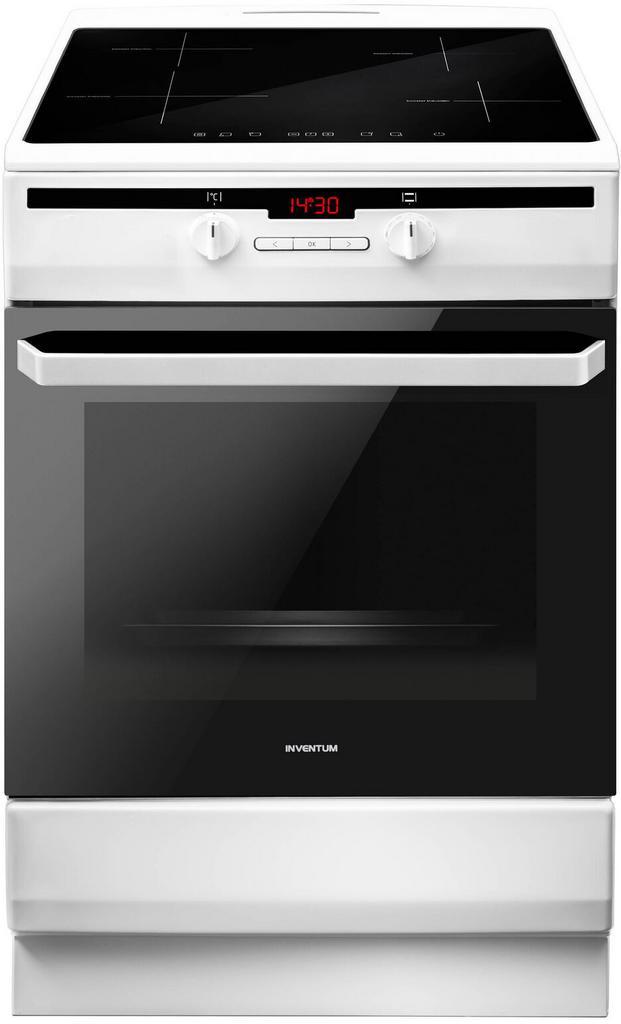 Inventum VFI6042WIT inductie fornuis - wit, Witgoed en Apparatuur, Fornuizen, 60 cm of meer, Vrijstaand, 4 kookzones, Energieklasse A of zuiniger