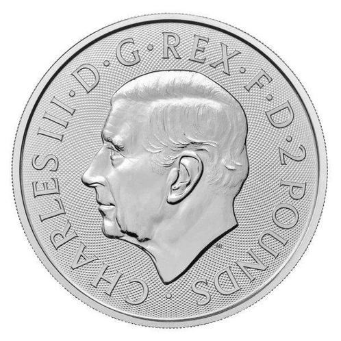 Verenigd Koninkrijk. 5 x 1 oz 2024 £2 GBP Silver Saint, Postzegels en Munten, Edelmetalen en Baren