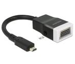 DeLOCK Micro HDMI naar VGA + 3,5mm adapter -, Audio, Tv en Foto, Audiokabels en Televisiekabels, Nieuw, Ophalen of Verzenden