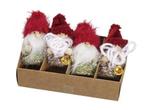Gnoom kabouter hangers groen/rood set van 4 Santa 7cm, Hobby en Vrije tijd, Knutselen, Ophalen of Verzenden, Nieuw